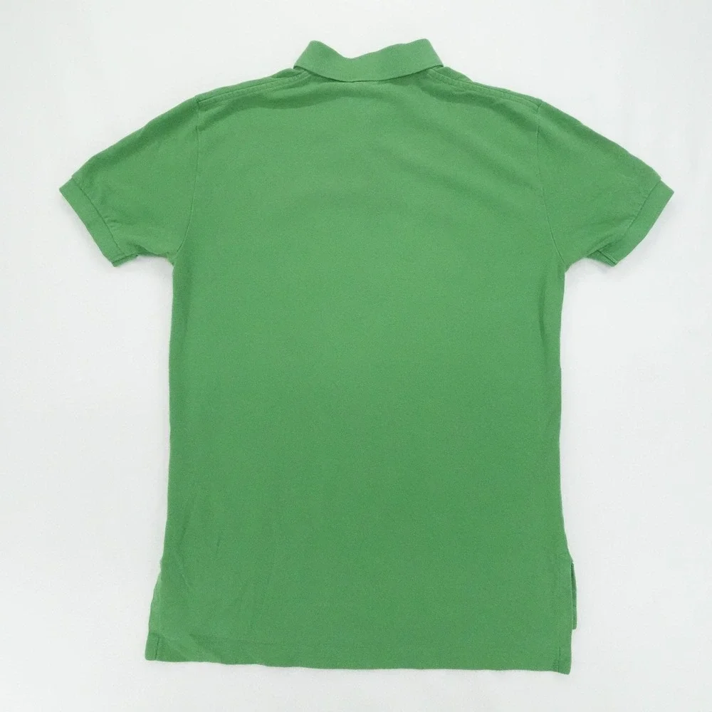 Polo Ralph Lauren Shirt Men S Green Polo Bear Short Sleeve Vintage RL 14 Logo